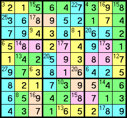 Jogo de Lógica: Killer Sudoku
