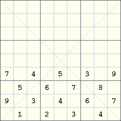 Sudoku X - Easy 